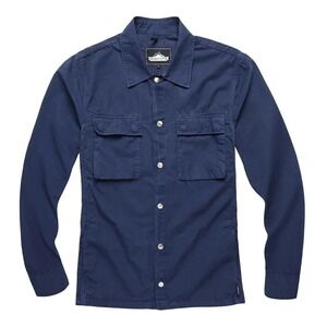 NWT Penfield Oakledge Overshirt Snap Coach Jacket Medium 100% Cotton Navy USA